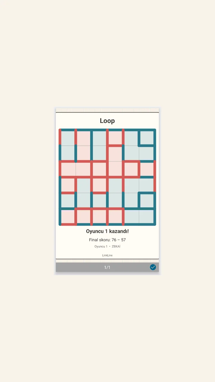 LinkLine Loop result view